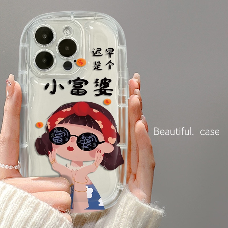 Ốp Điện Thoại Silicon Mềm Trong Suốt Chống Sốc Họa Tiết Dễ Thương Cho IPhone 14 13 12 11 Pro Max XS X XR 8 + 7 Plus