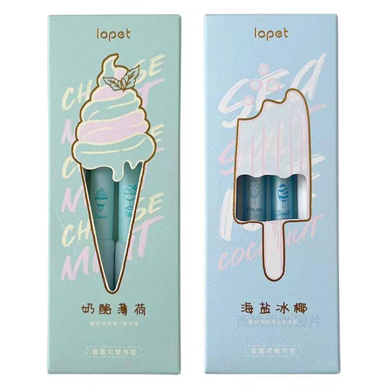 Set 4 Bút Mực Gel Ngòi 0.5MM In Hình Cây Kem Dễ Thương