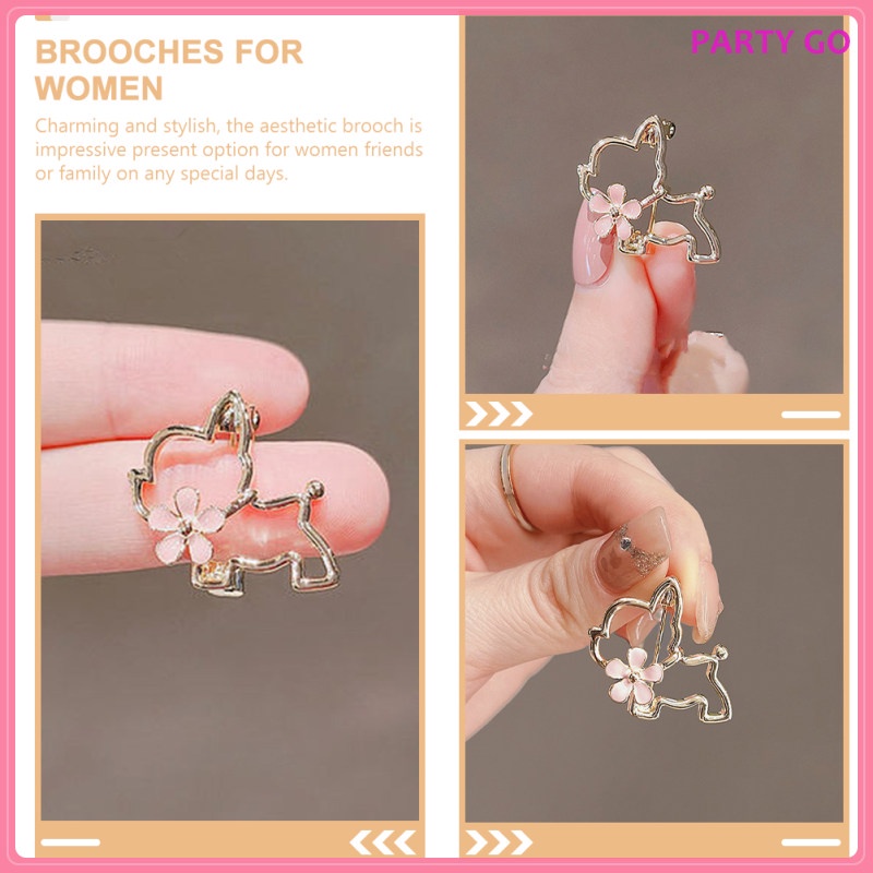 Ghim Cài Áo Hình Chú Mèo Bằng Kim Loại Màu Vàng Thời Trang Hàn Quốc Cho Nữ