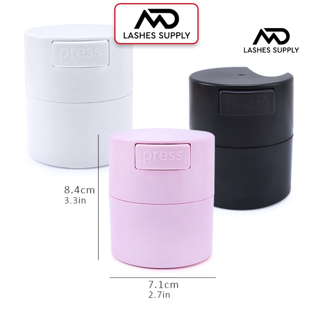 Hũ đựng keo Màu Hồng LASHES SUPPLY loại 1 nhiều màu _ hũ gạo đựng keo