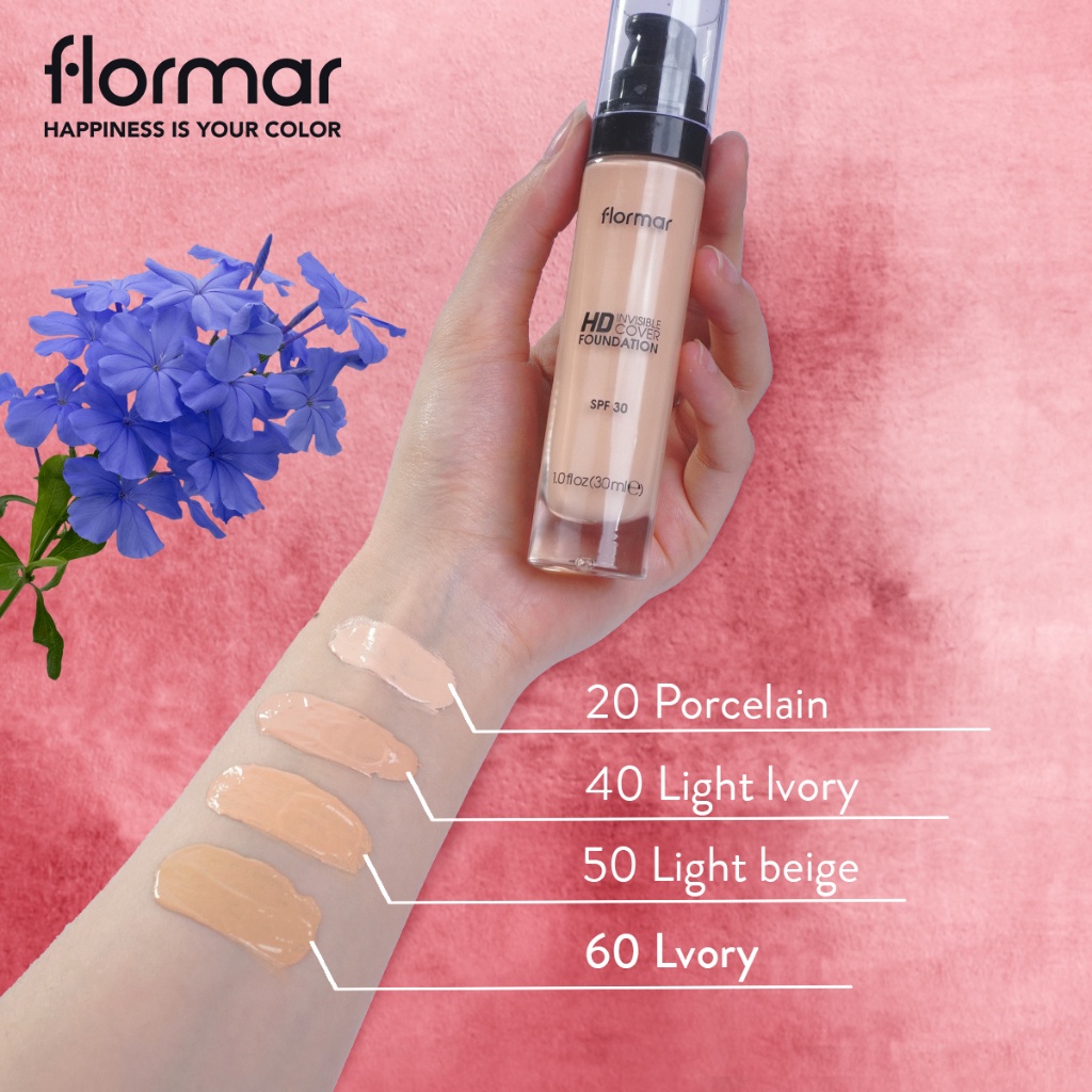 Kem nền Flormar HD Invisible Cover Foundation SPF 30 chống mốc