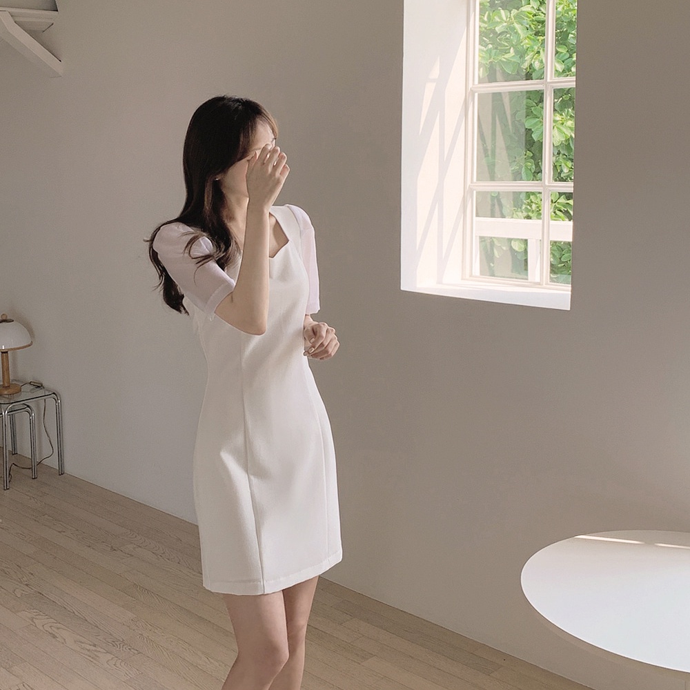 Đầm Dáng Chữ A Tay Ngắn Màu Sắc Thời Trang Mùa Hè Xinh Xắn Cho Nữ