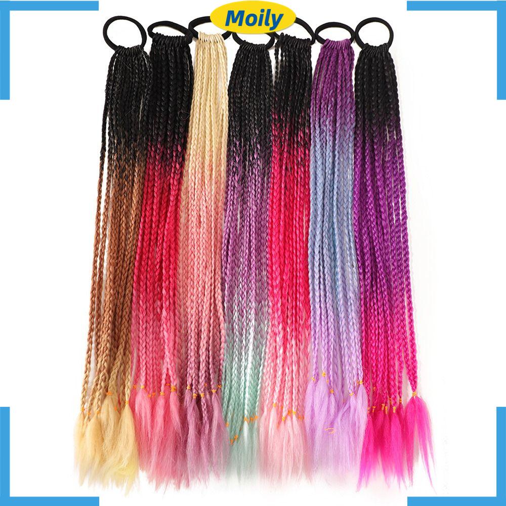 MOILYVN Dây Buộc Tóc Đuôi Ngựa Co Giãn Nhiều Màu Sắc Cho Nữ