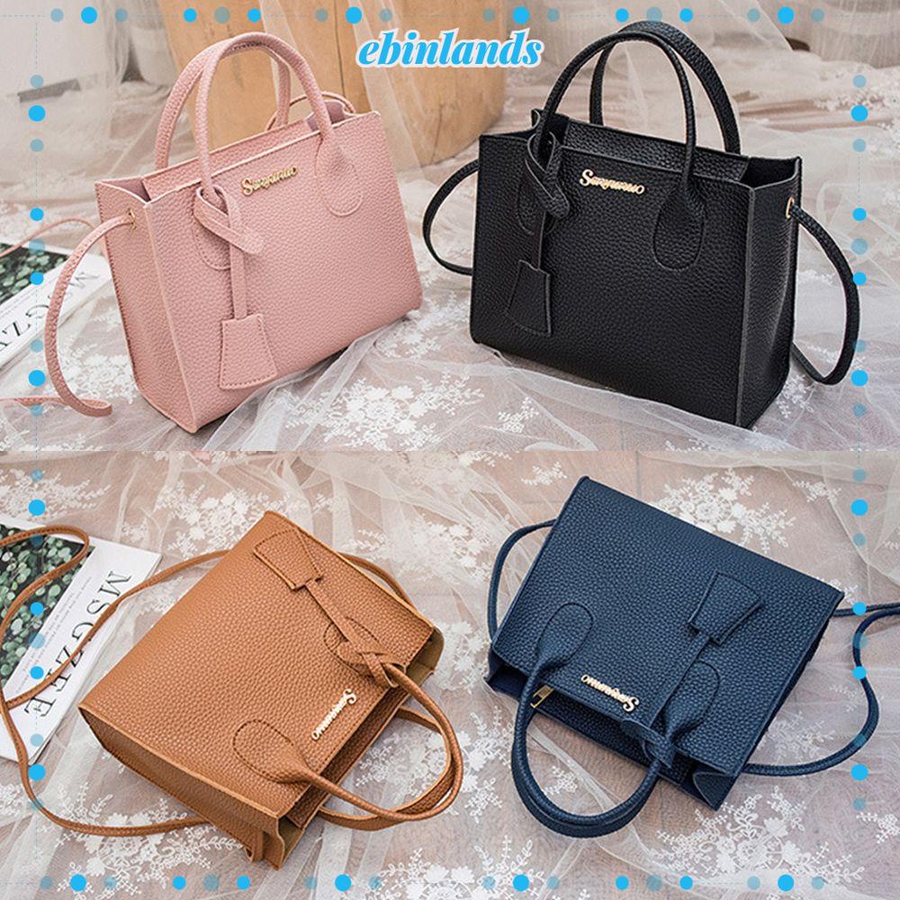 EBINLANDS Túi Đeo Chéo Vai Họa Tiết Vỏ Quả Vải Nhiều Màu Dành Cho Nữ