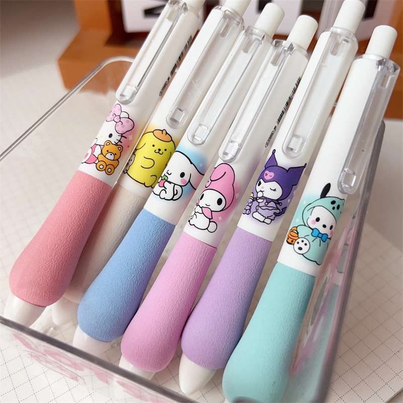 Bút Bi Sanrio Mực Đen Ngòi 0.5mm Kiểu Dáng Dễ Thương Cho Học Sinh