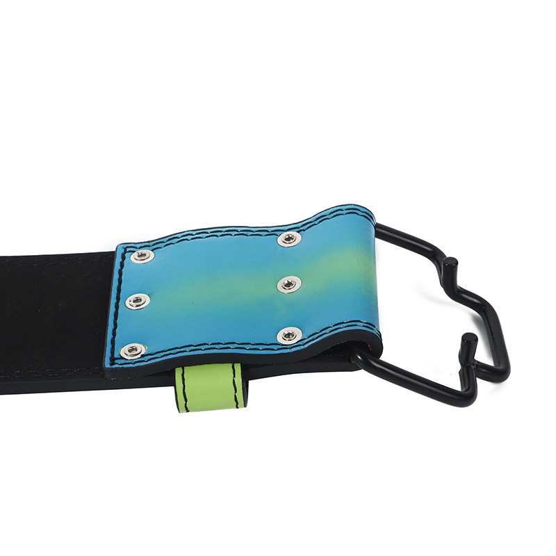 Đai Quấn Eo Bằng PU Màu Gradient Hỗ Trợ Nâng Tạ Tập Thể Hình