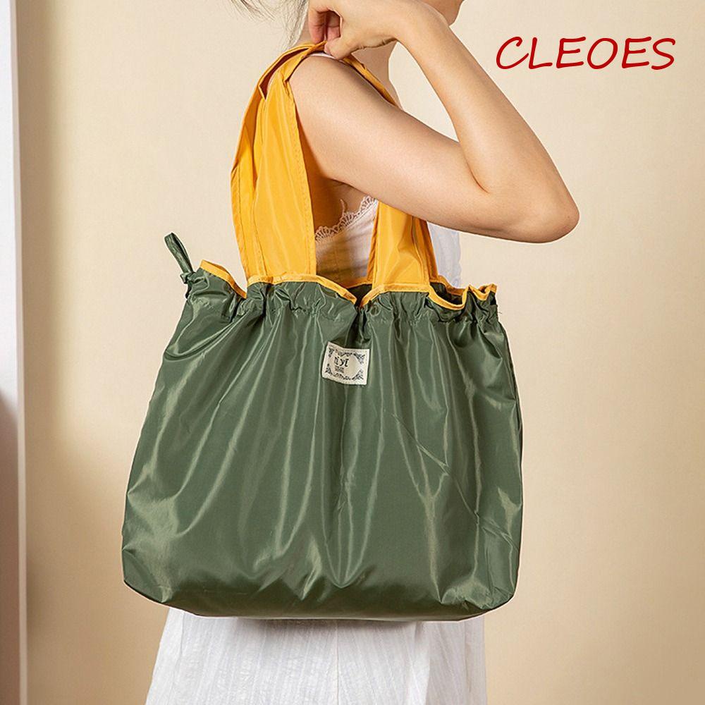 CLEOES Ba Lô Dây Rút In Chữ Phong Cách Hàn Quốc Cho Nữ