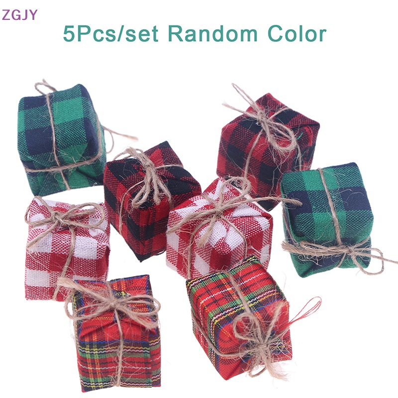 Set 5 Hộp Quà Đồ Chơi Trang Trí Nhà Búp Bê Phong Cách Scotland Mới