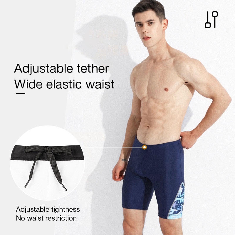 Deukio Bộ Đồ Bơi Nam Ngắn Tay Cổ Tròn Thời Trang