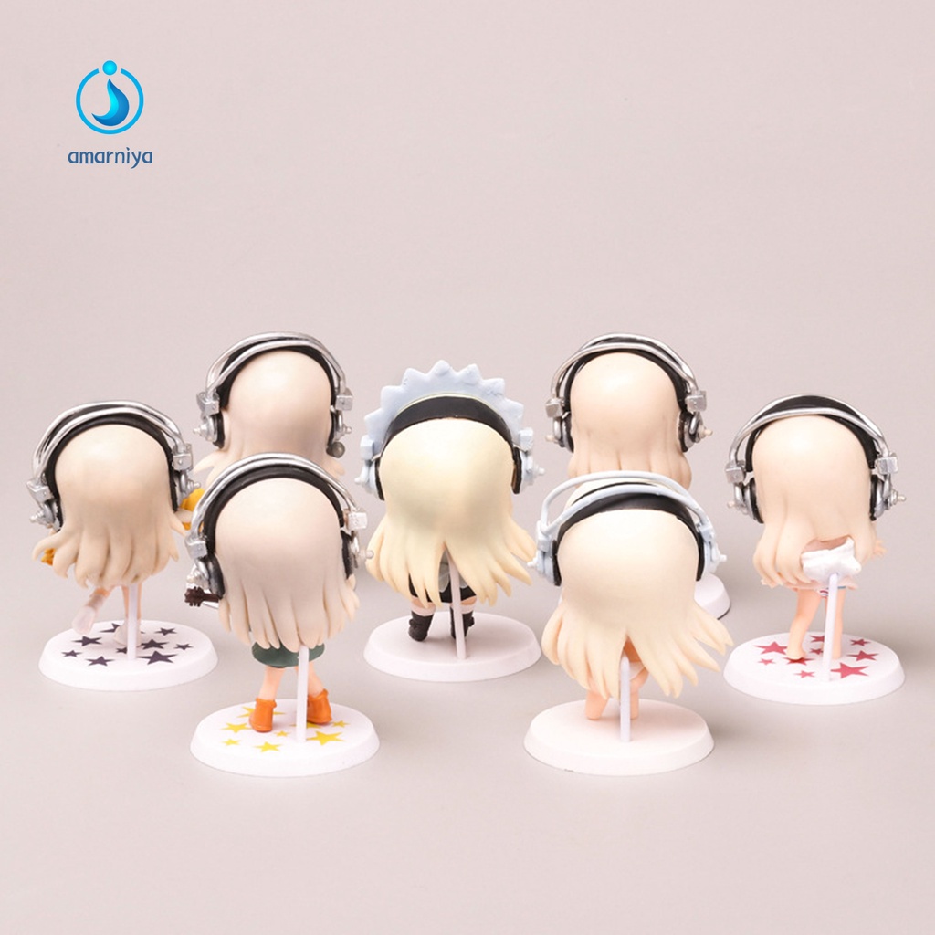 (Shop Amart) Bộ 7 Mô Hình Nhân Vật Hoạt Hình Sony Trang Trí Sân Vườn