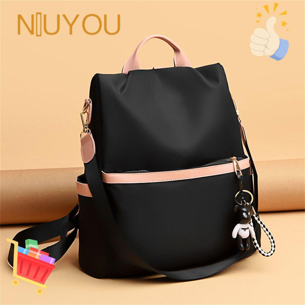 NIUYOU Ba Lô Du Lịch Mềm Mại Có Dây Kéo