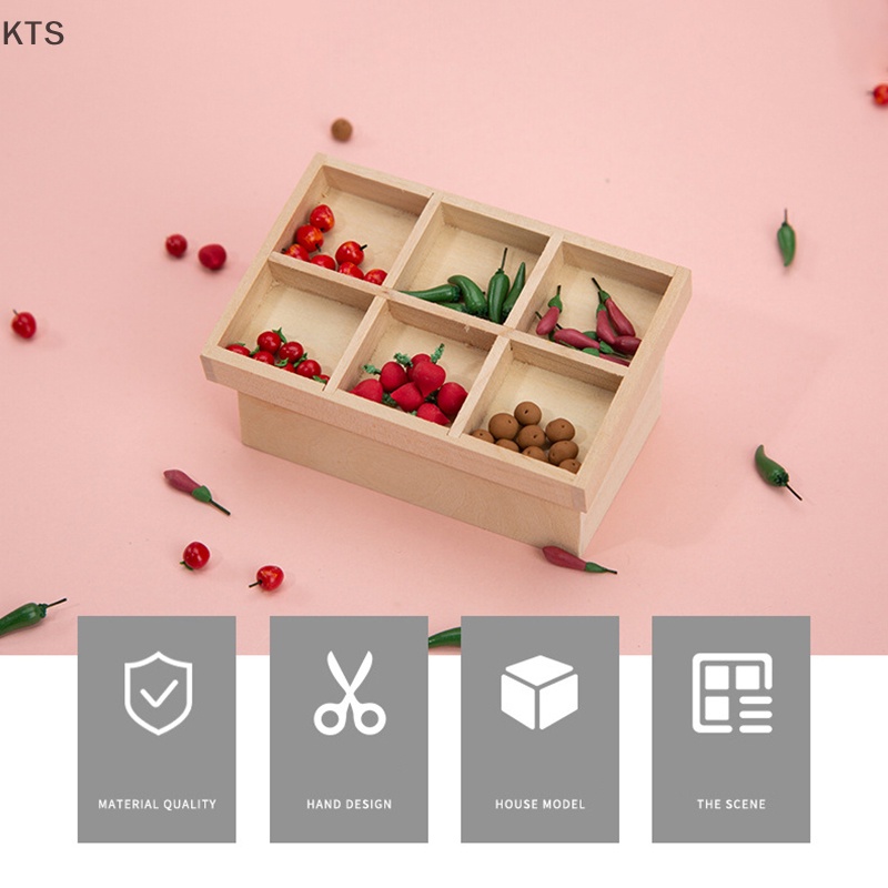 Mô Hình Kệ Đựng Trái Cây mini Tỉ Lệ 1: 12 Trang Trí Nhà Búp Bê