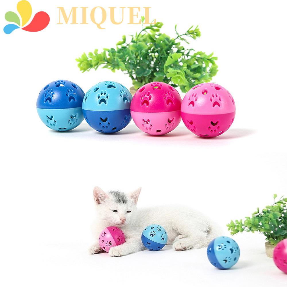 MIQUEL Bóng Đồ Chơi In Dấu Chân Mèo Có Âm Thanh Vui Nhộn