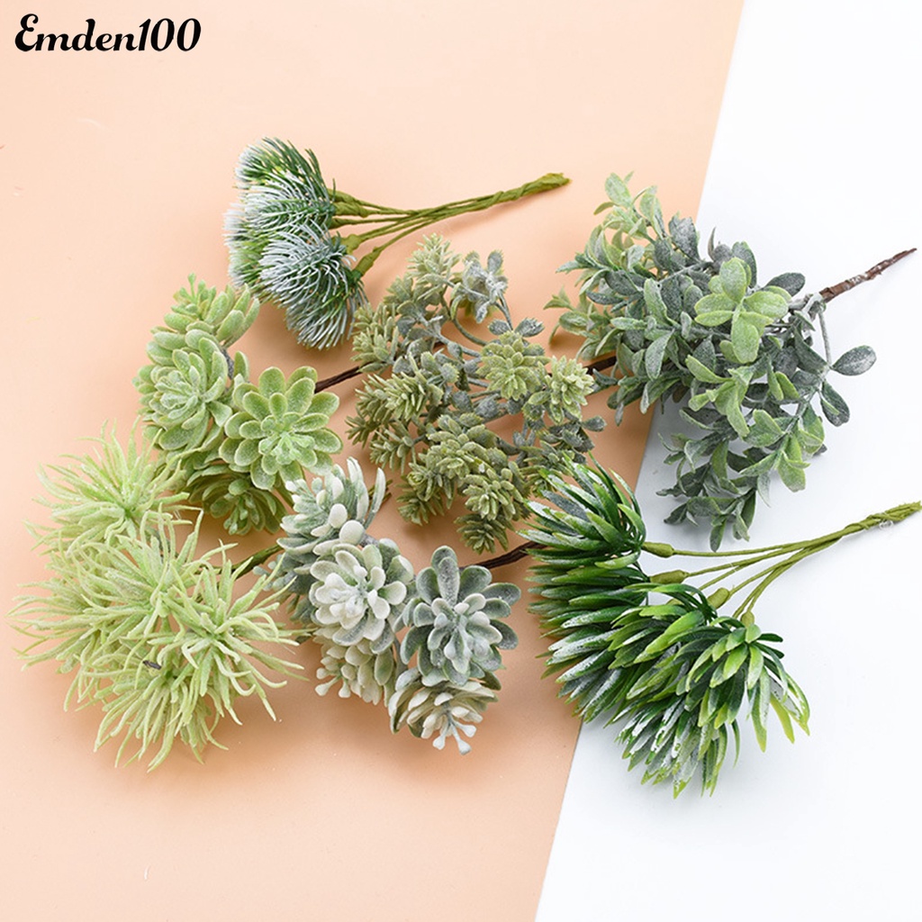 [EMDEN] Cây Giả Sống Động Không Cần Khoan Lỗ Thanh Lịch Trang Trí Sổ Tay / Nhà Cửa / Tiệc Tùng