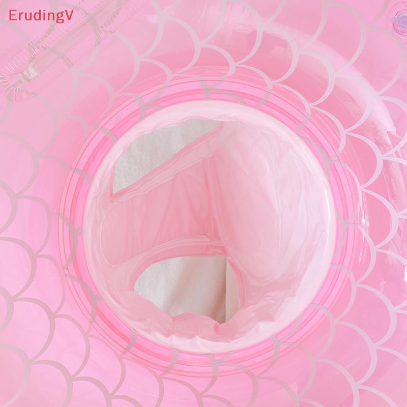 Phao Bơi Bơm Hơi Hình Tròn In Hình Nàng Tiên Cá Dành Cho Trẻ Em