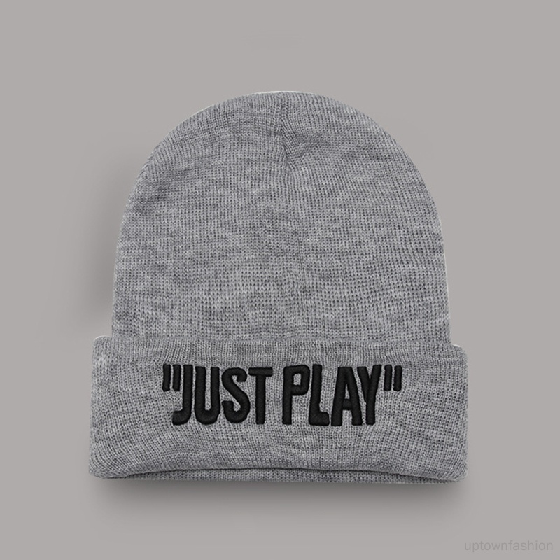 Mũ Len Thêu Chữ Phong Cách Hip hop Thời Trang Thu Đông Cho Cặp Đôi