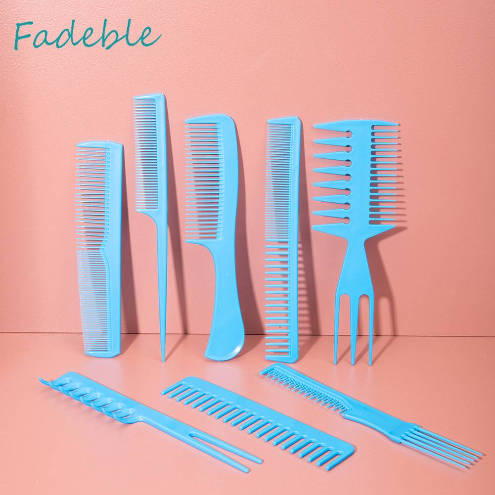 Set 8 Lược Chải Thẳng Râu Chuyên Nghiệp Không Độc Hại