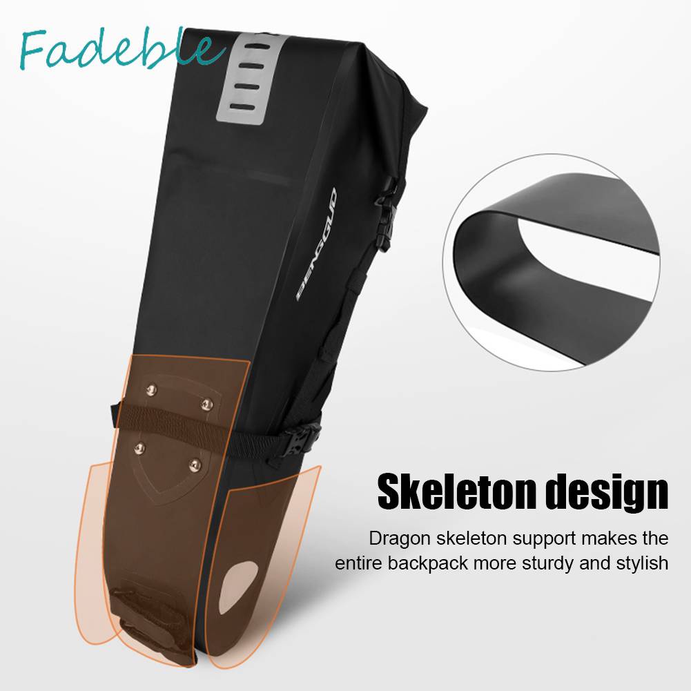 Túi Đựng Đồ Gắn Yên Sau Xe Đạp Leo Núi Gấp Gọn Dung Tích Lớn 10L