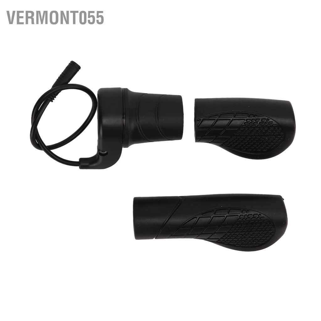 Vermont055 Tay nắm xe đạp Cao su nonslip Chống sốc mài mòn cầm điện