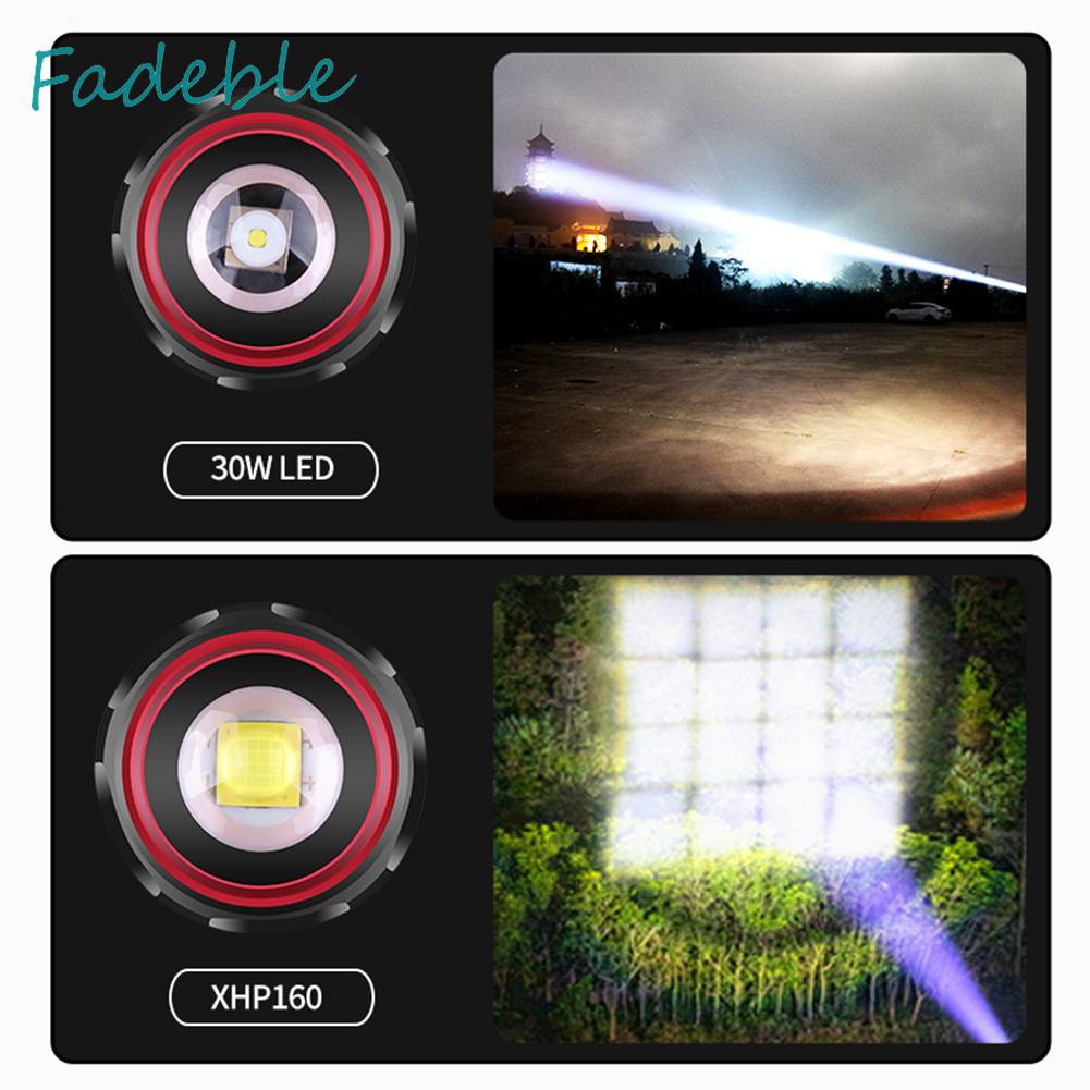 Đèn Pin 5 Bóng LED 30W 1200LM 1500M Đa Dụng Chất Lượng Cao