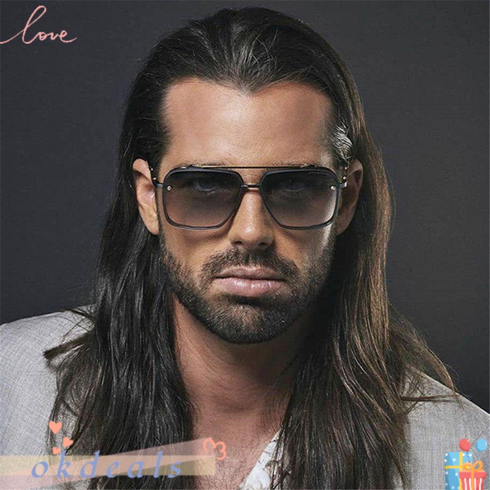 OKDEALS Kính Mát Nam Nữ Gọng Kim Loại