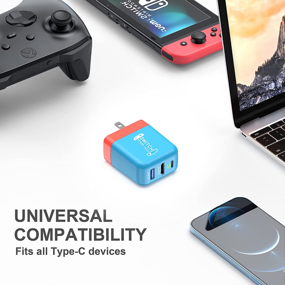 Dock Sạc Chuyển Đổi Cổng HDMI 4K Kèm Cáp 4FT Cho Nintendo Switch &amp; Switch Oled / Lite