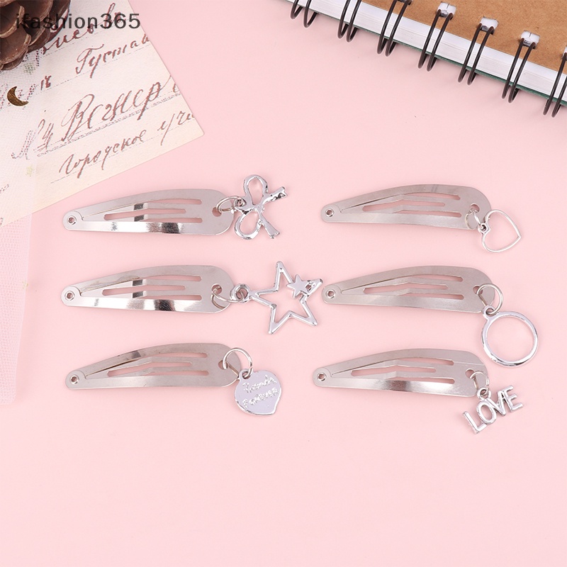 2 Kẹp Tóc Kim Loại Đính Hạt Ngọt Ngào Thời Trang ifashion365