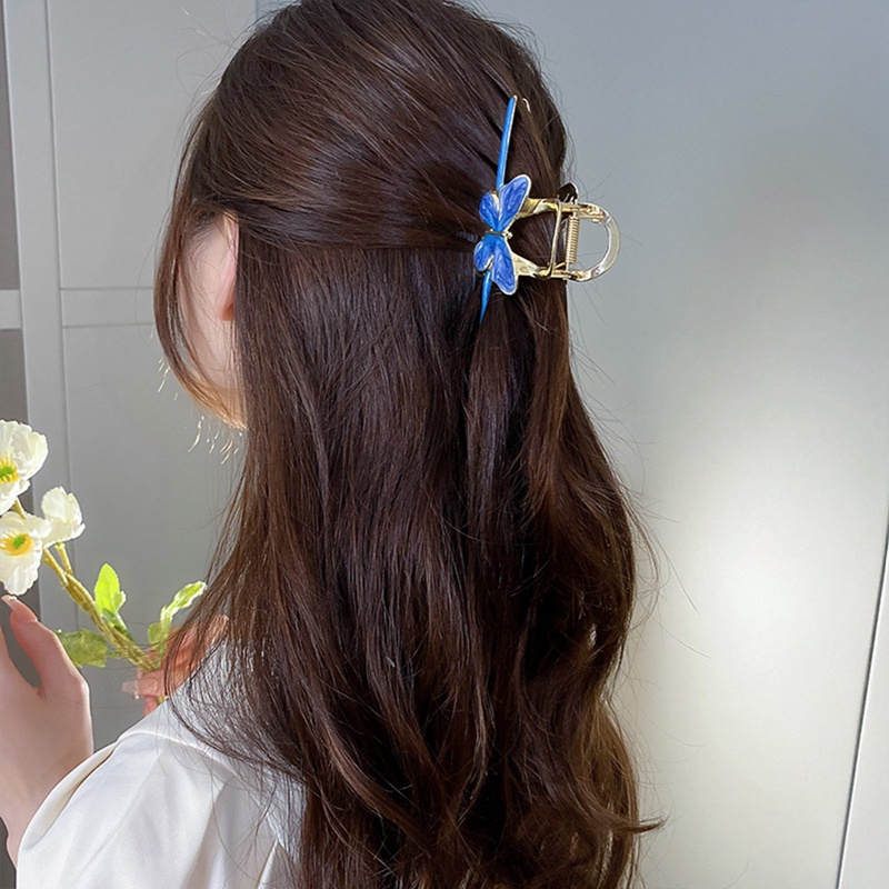 Kẹp Tóc Càng Cua Lớn Hình Bướm Vintage Sang Trọng Cho Nữ Margot3