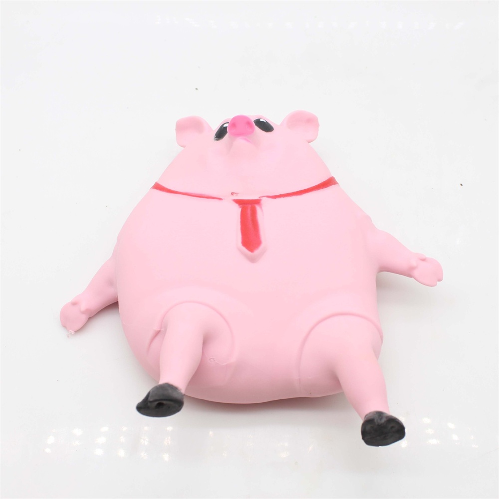 Đồ Chơi Bóp Giảm Căng Thẳng Hình Chú Heo Màu Hồng Dễ Thương