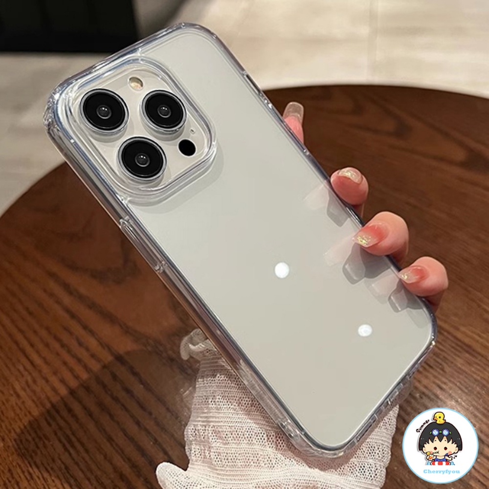 Ốp Điện Thoại TPU Mềm Trong Suốt Chống Sốc Chống Bụi Cho IPhone 14 13 12 11 Pro Max X XR 8 7 Plus