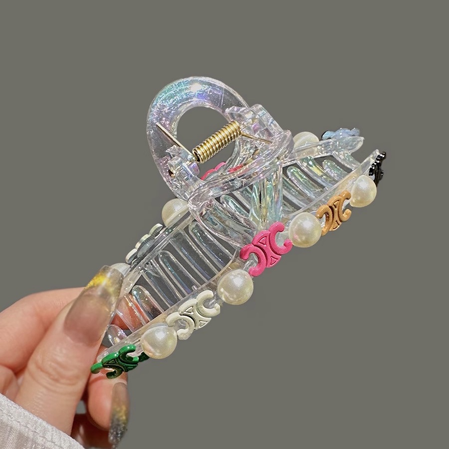 Kẹp Tóc Acrylic Trong Suốt In Chữ Thời Trang Cho Nữ