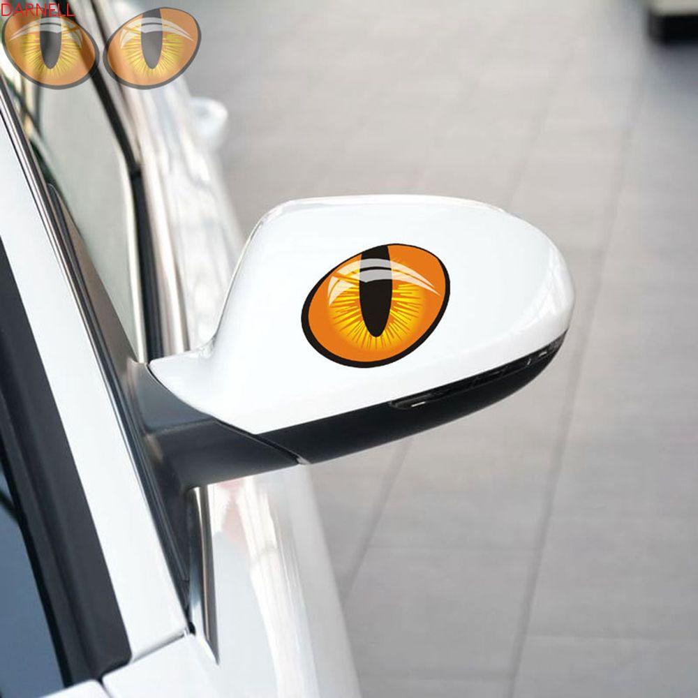 DARNELL Miếng Dán Trang Trí Gương Chiếu Hậu Xe Hơi Bằng Vinyl Phản Quang An Toàn