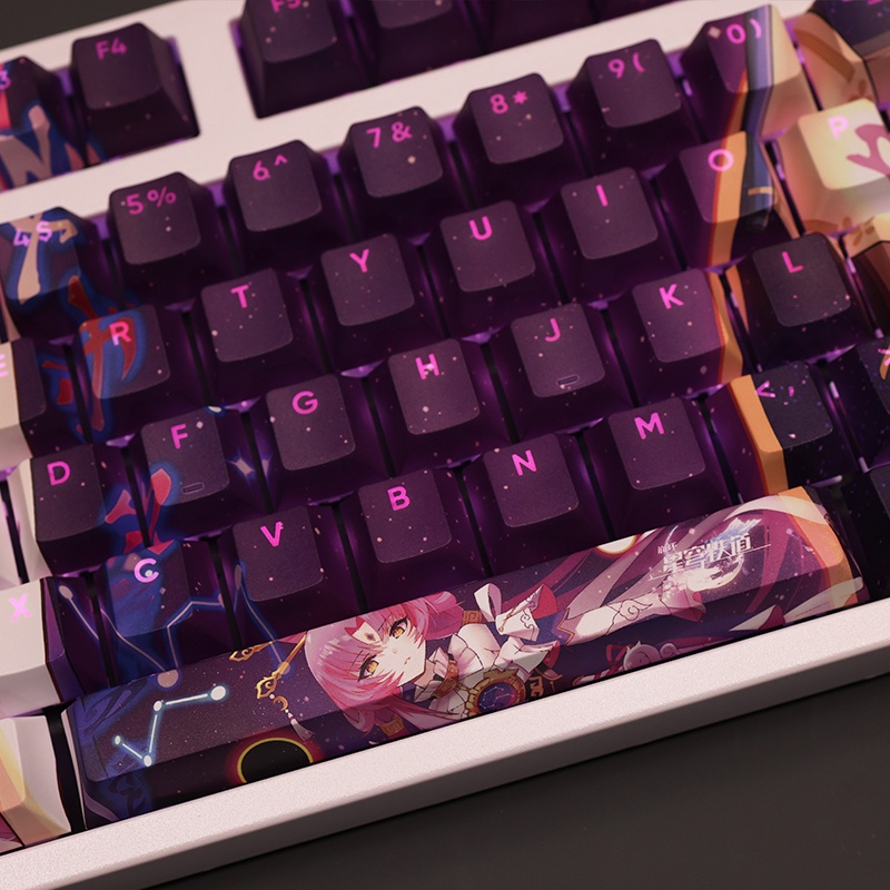 Fu Xuan Keycaps Cherry Profile Honkai Star Rail Anime PBT Nhuộm Phụ Cơ Keycap