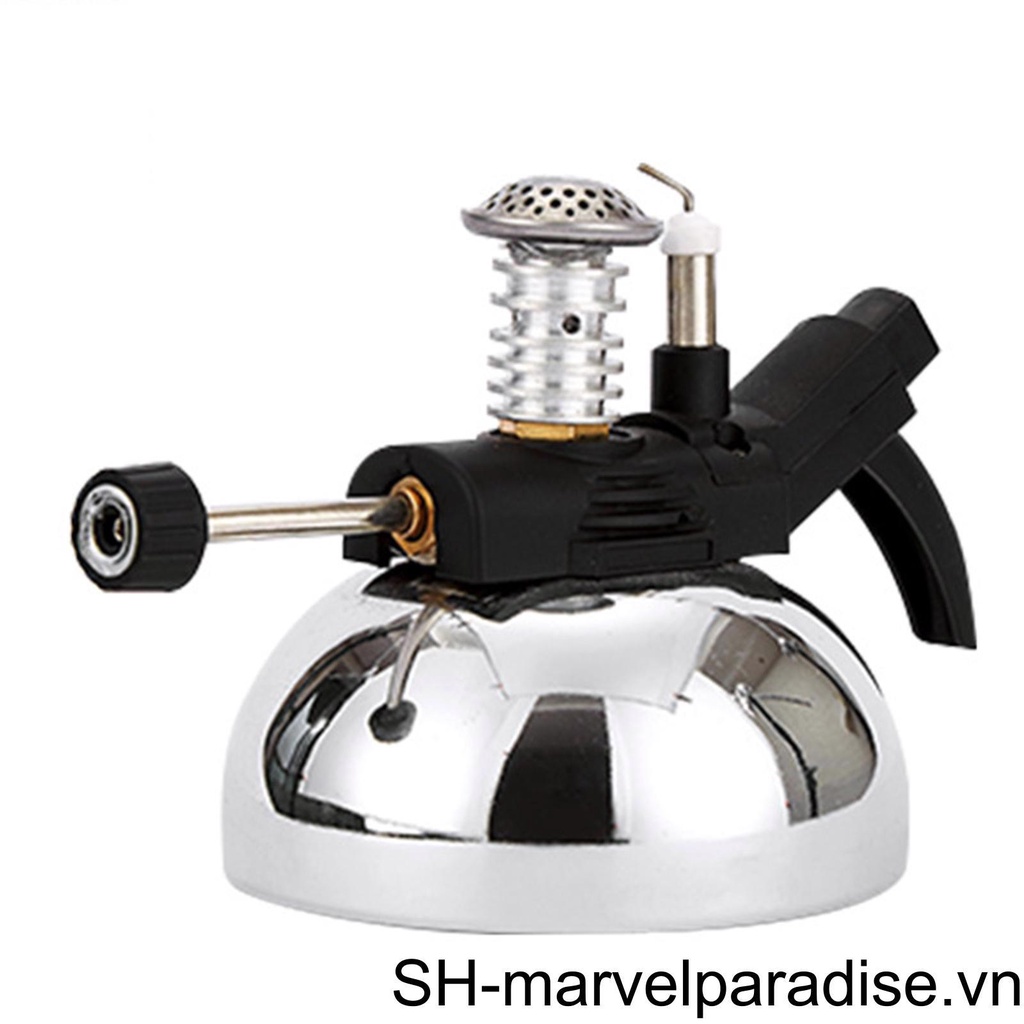 Bếp Gas Mini Chống Gió Có Giá Đỡ Dùng Khi Đi Du Lịch