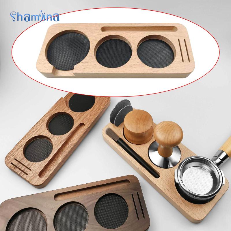 Shamjina Giá Đỡ Máy Pha Cà Phê Espresso Bằng Gỗ Đa Năng Tiện Dụng Cho Nhà Bếp / Văn Phòng