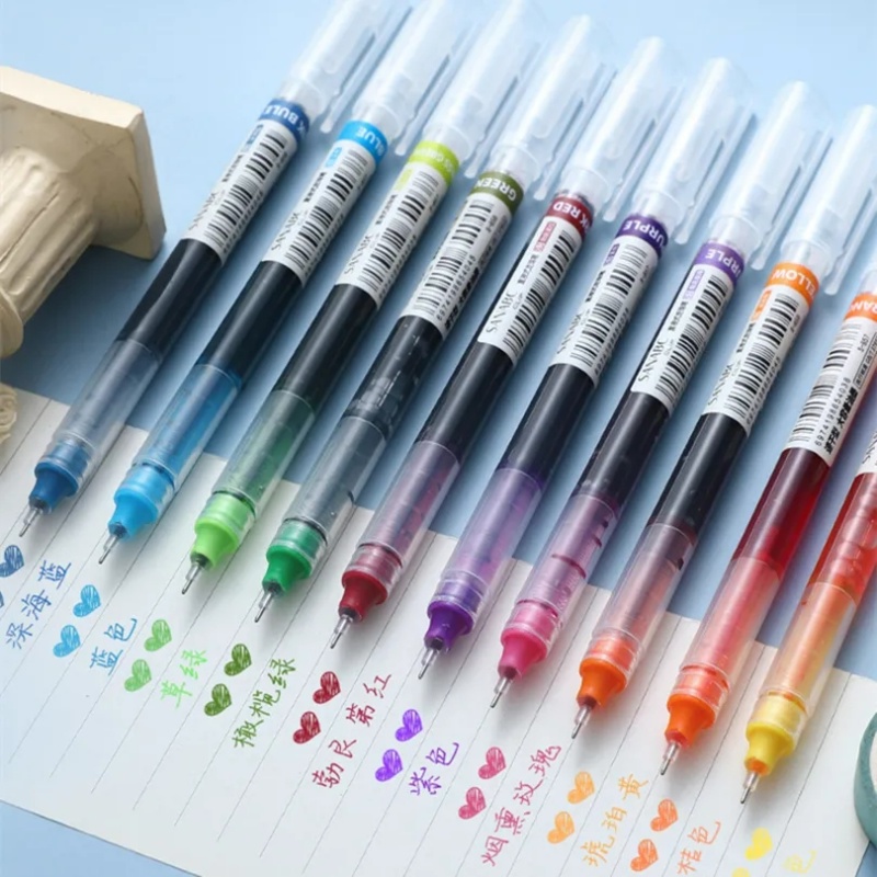 Bút Mực Gel Dạng Lỏng Ngòi Mảnh Nhanh Khô Nhiều Màu Sắc Lựa Chọn