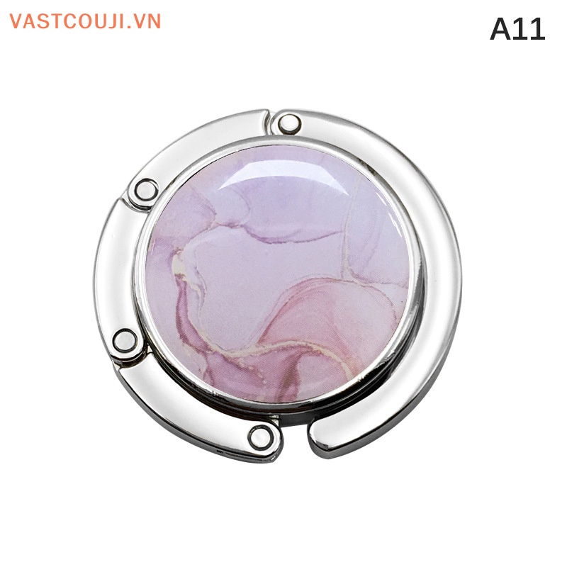 Móc Treo Túi Xách Hình Tròn Bằng Kim Loại Có Thể Gập Lại Tiện Dụng Cho Văn Phòng / Trong Nhà / Ngoài Trời