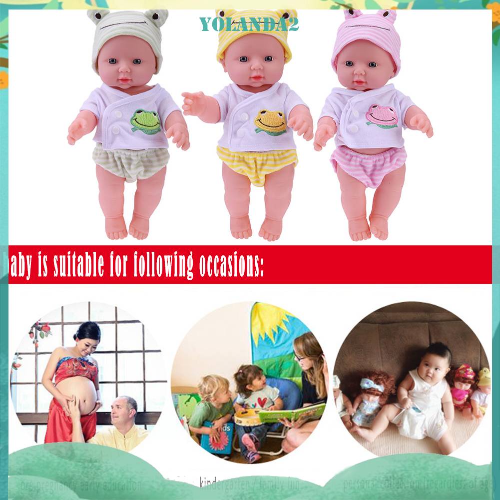 Búp Bê 3D Bằng PVC Mềm Co Giãn Dành Cho Bé 30cm