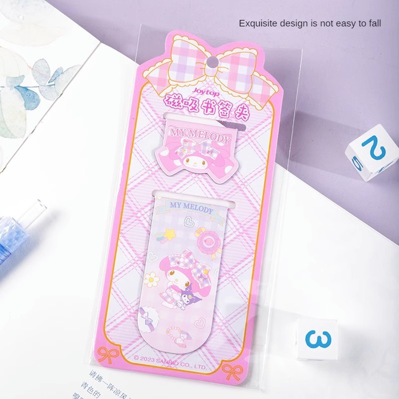 Sanrio JK Kẹp Đánh Dấu Trang Hai Mặt Tinh Tế Kulomi Đại Học