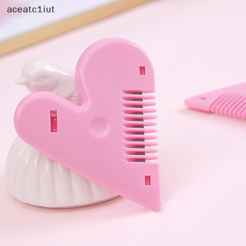 Tông đơ cắt tóc mini màu hồng mới lược cắt tóc hình trái tim tình yêu có lưỡi dao mới