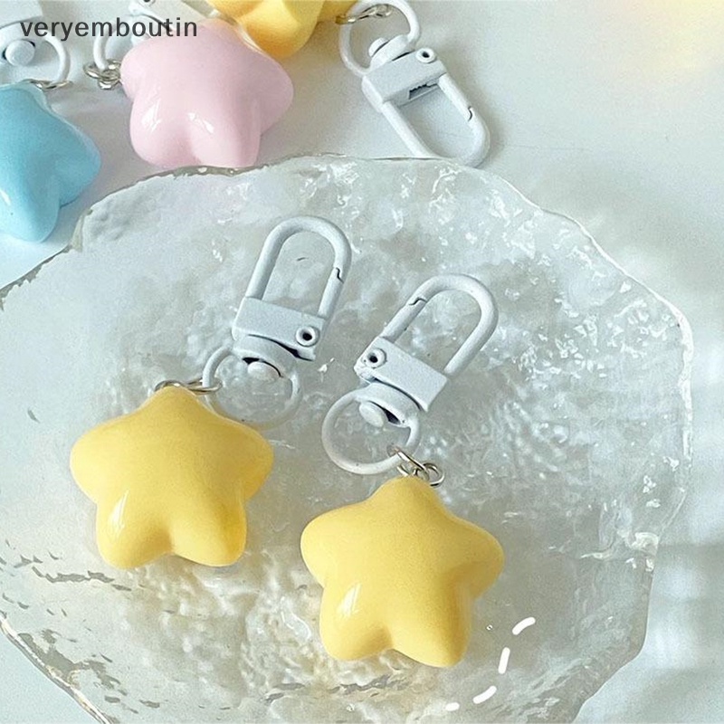 1 Móc Khóa Hình Ngôi Sao Hoạt Hình Dễ Thương