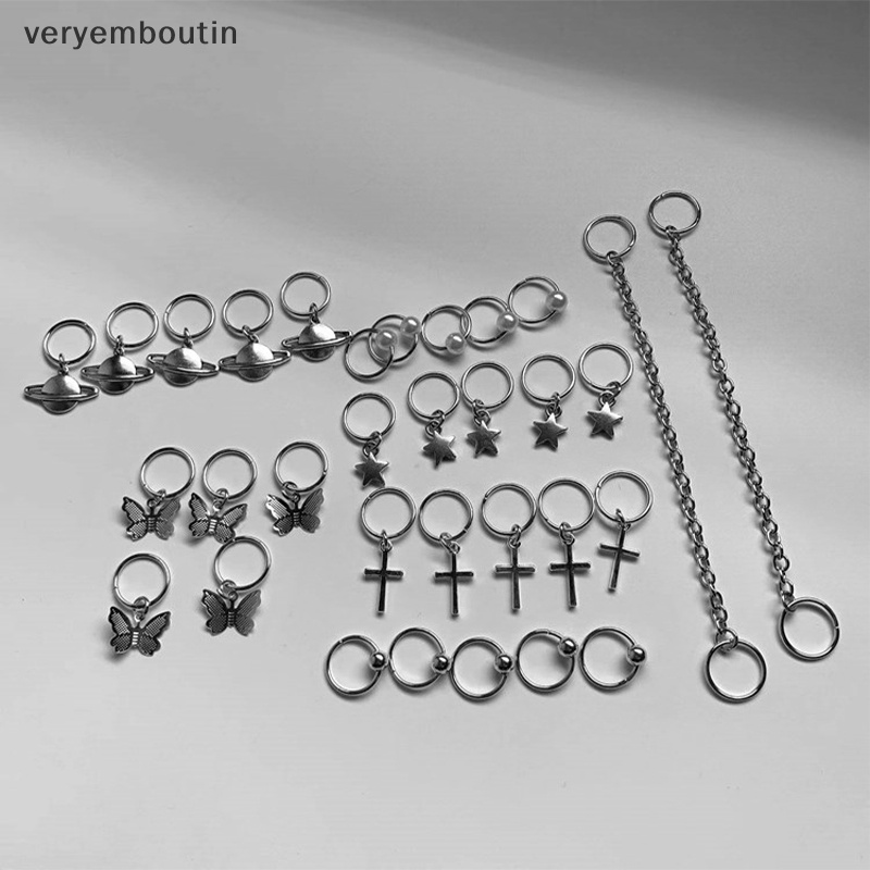 Set 10 Kẹp Tóc Kim Loại Hình Bướm Phong Cách Phương Tây Cho Nữ