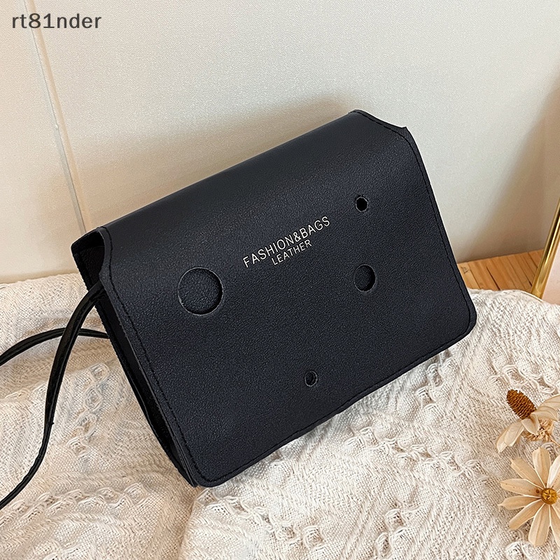 Túi Xách Đeo Vai Màu Trơn Có Khóa Cài Tùy Chỉnh Thời Trang Cho Nữ