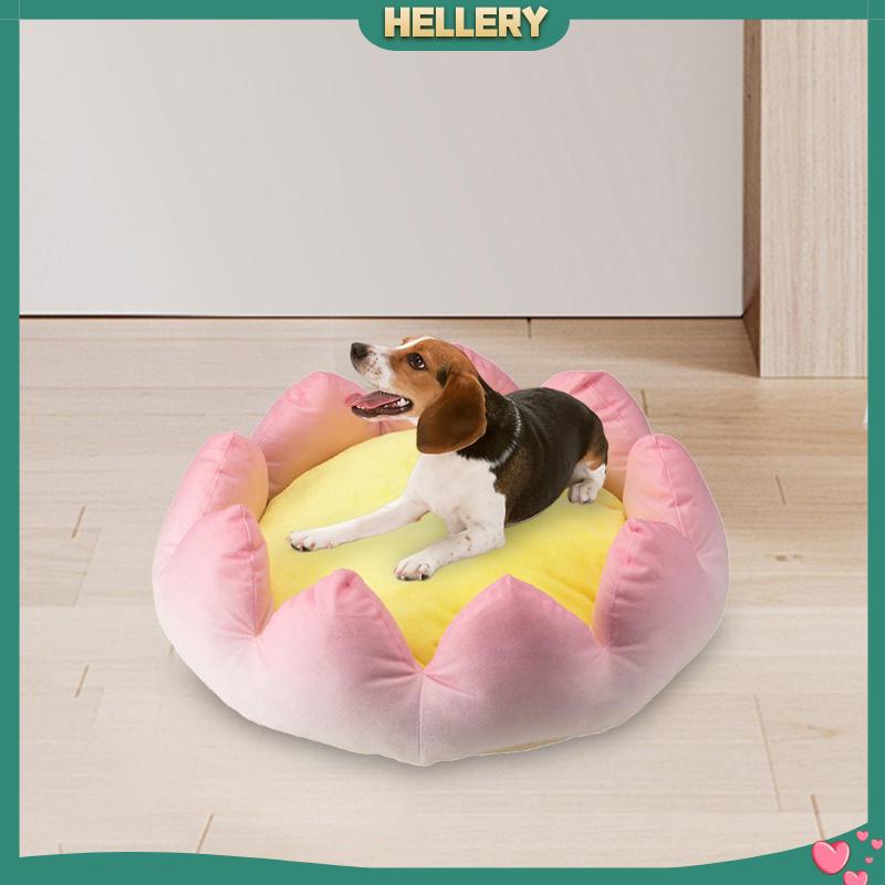 Giường Ngủ Hình Hoa Sen Chống Trượt Thoải Mái Giữ Ấm Mùa Hè Cho Thú Cưng