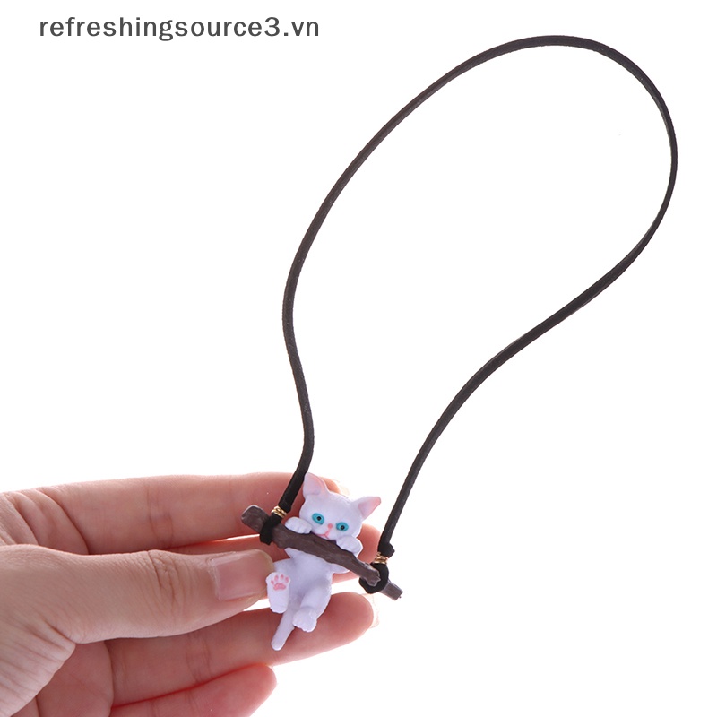 Dây Treo Trang Trí Nội Thất Xe Hơi Hình Chú Mèo Nhánh Cây Dễ Thương REFRE3 3.vn}
