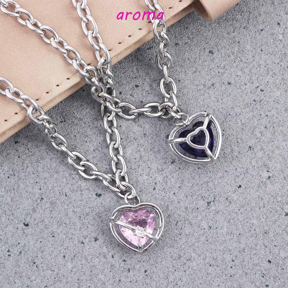 AROMA Vòng cổ Bằng Thép Không Gỉ Phong Cách Hàn Quốc Thời Trang Cho Nữ Y2K Y2K