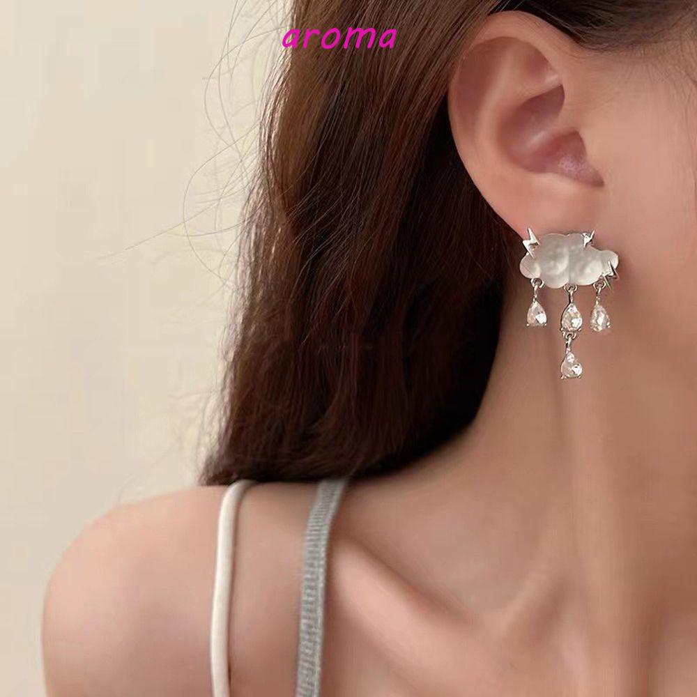 AROMA Vòng Tay Chuỗi Hạt Hình Đám Mây Phong Cách Vintage Sang Trọng Cho Nữ