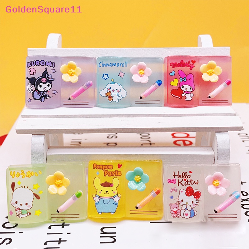 Set 5 Miếng Dán Trang Trí Điện Thoại / Kẹp Tóc Hình Hoa / Ly Nước Màu Vàng Dạ Quang Độc Đáo DIY