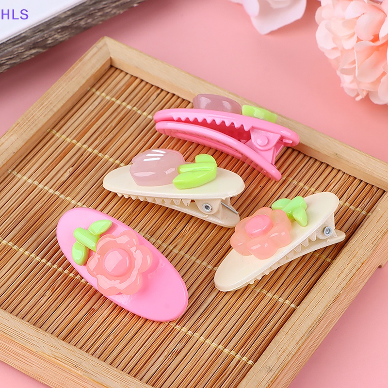 [HLS] Kẹp Tóc Hoạt Hình Hoa Tulip Màu Be Hồng Sáng Tạo Thiết Thực Dành Cho Bạn Gái