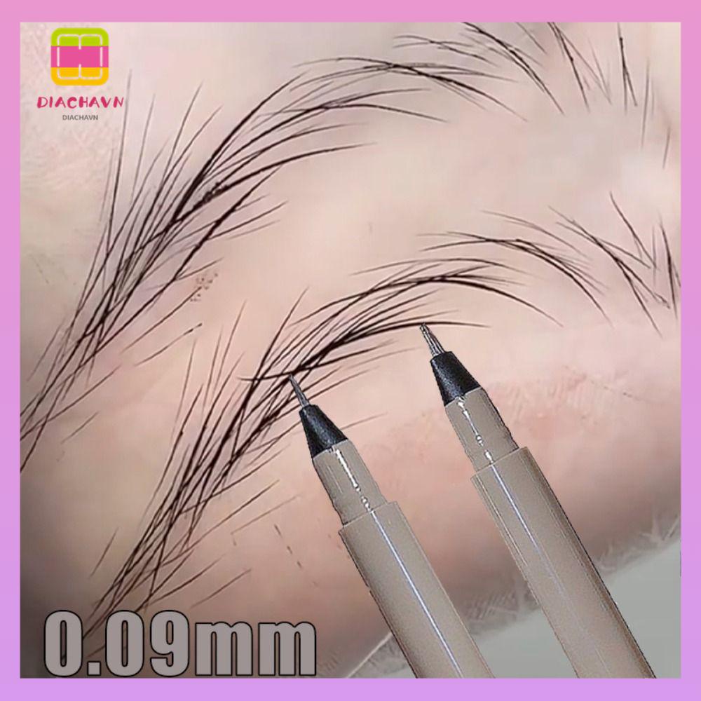 DIACHAVN Bút Kẻ Lông Mày Dạng Lỏng Lâu Trôi Trang Điểm Chuyên Nghiệp